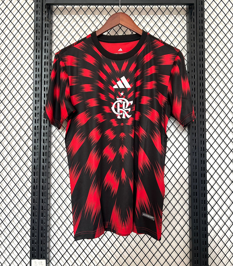 Camisa Flamengo Pré-Jogo 25/26 - Adidas Torcedor Masculina
