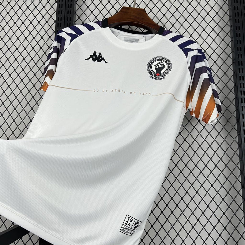 Camisa Vasco Pré-Jogo 24/25 - Kappa Torcedor Masculina