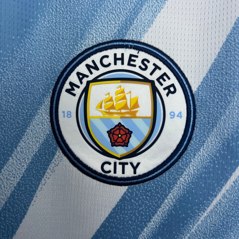 Camisa Manchester City Home 2025/26 - Torcedor Masculina - Lançamento