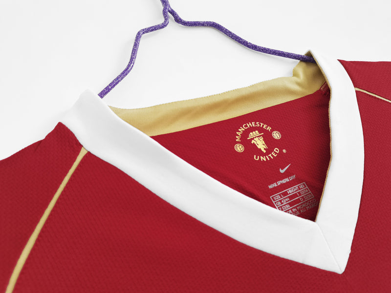 Camisa Manchester United Titular 06/07 - Versão Retro Manga Longa