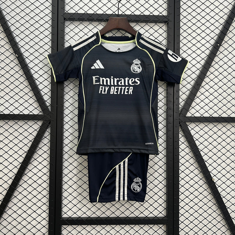 Kit Infantil Real Madrid Away 2025/26