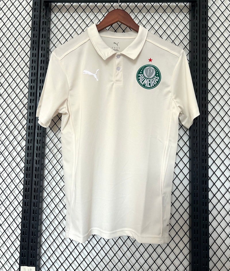Camisa Palmeiras Polo Branca 2025/26 - Puma Torcedor Masculina