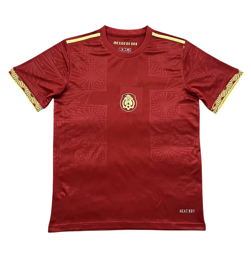 Camisa Seleção México Gold- Red 2025/26 - Adidas Torcedor Masculina