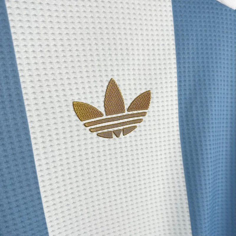Camisa Seleção Argentina 50 anos 24/25 - Adidas Torcedor Masculina