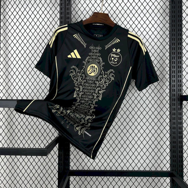 Seleção Algeria Karakou Black gold 24/25 - Adidas Torcedor Masculina