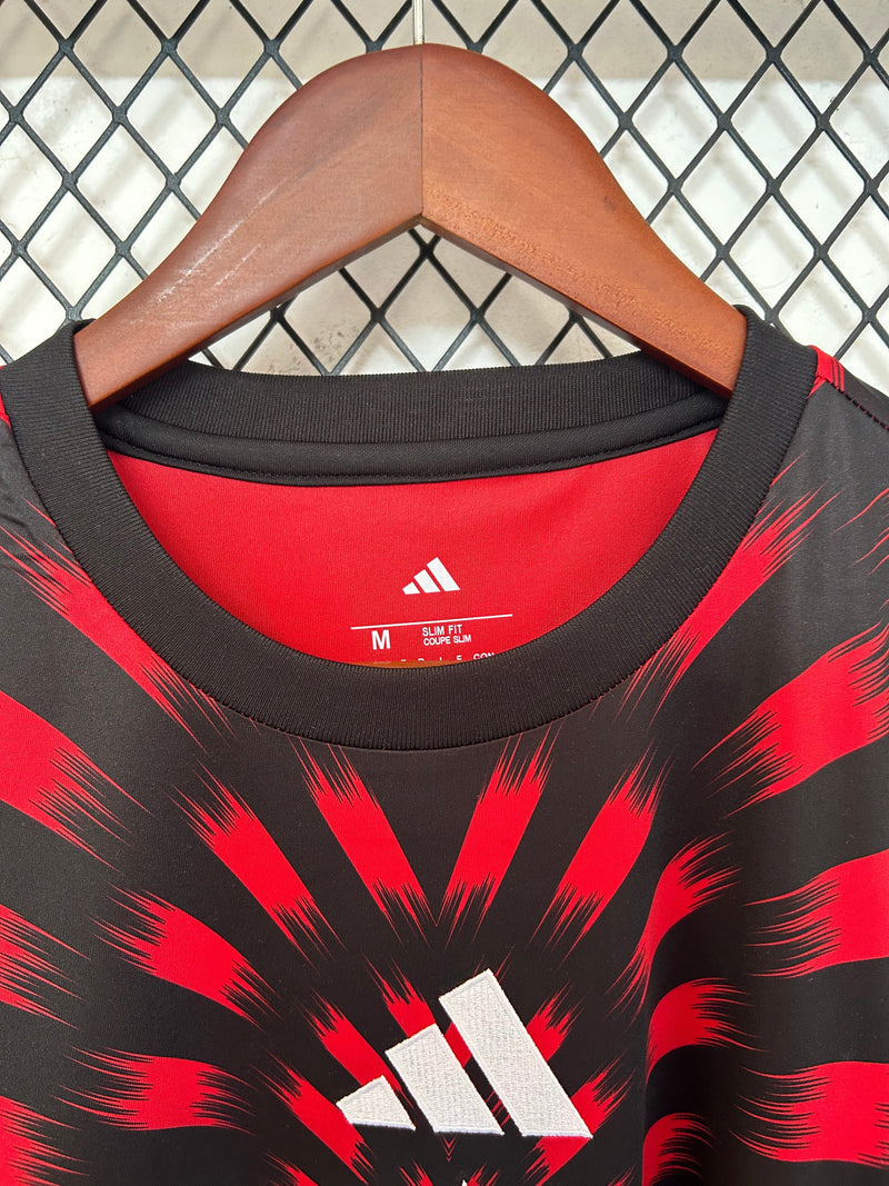 Camisa Flamengo Pré-Jogo 25/26 - Adidas Torcedor Masculina