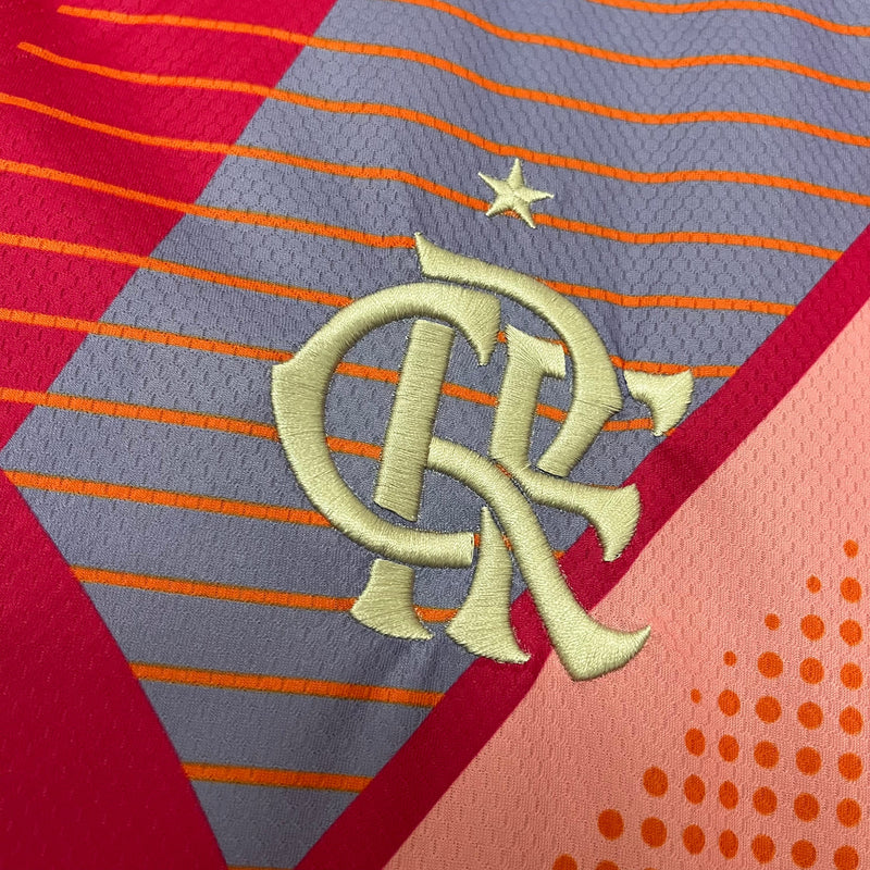 Camisa Flamengo Goleiro Pink 25/26 - Adidas Torcedor Masculina