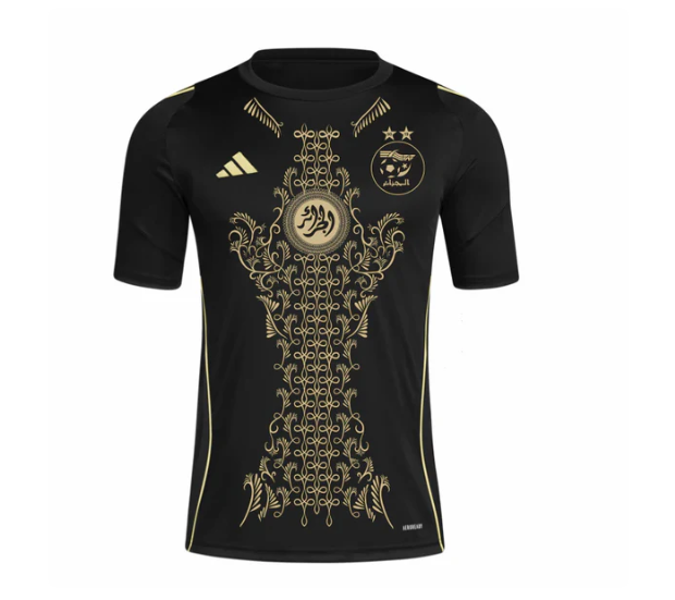 Seleção Algeria Karakou Black gold 24/25 - Adidas Torcedor Masculina