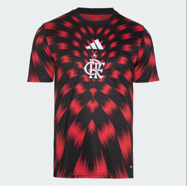 Camisa Flamengo Pré Jogo 25/26 - Adidas Torcedor Masculina