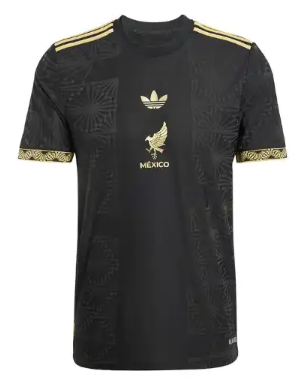 Camisa Seleção México Gold- Black 2025/26 - Adidas Torcedor Masculina