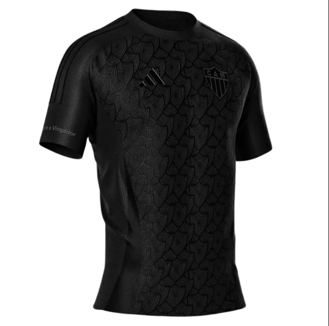 Camisa Atlético Mineiro All Black 2025/26 - Adidas Torcedor Masculina