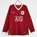 Camisa Manchester United Titular 06/07 - Versão Retro Manga Longa