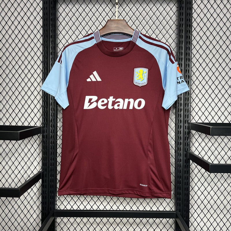Camisa Aston Villa Home 24/25 - Torcedor Masculina - Lançamento