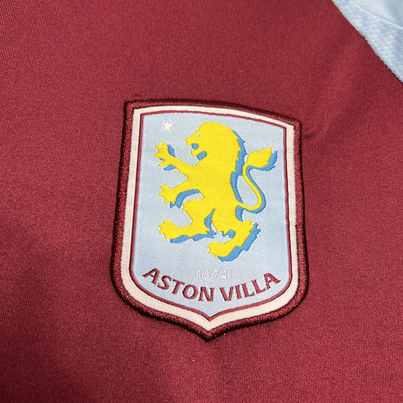 Camisa Aston Villa Home 24/25 - Torcedor Masculina - Lançamento