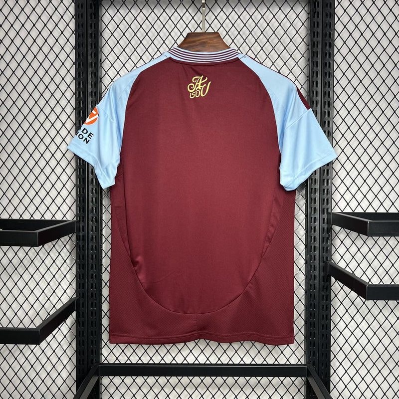 Camisa Aston Villa Home 24/25 - Torcedor Masculina - Lançamento