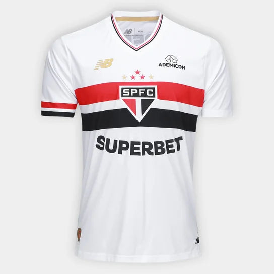 Camisa São Paulo Home 2025/26 - Torcedor Masculina - Lançamento