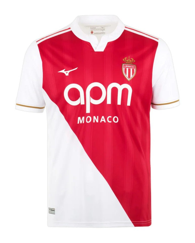 Camisa Monaco Home 2025/26 - Torcedor Masculina - Lançamento