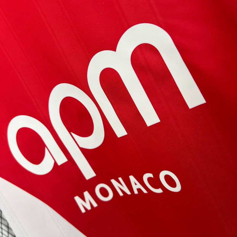 Camisa Monaco Home 2025/26 - Torcedor Masculina - Lançamento