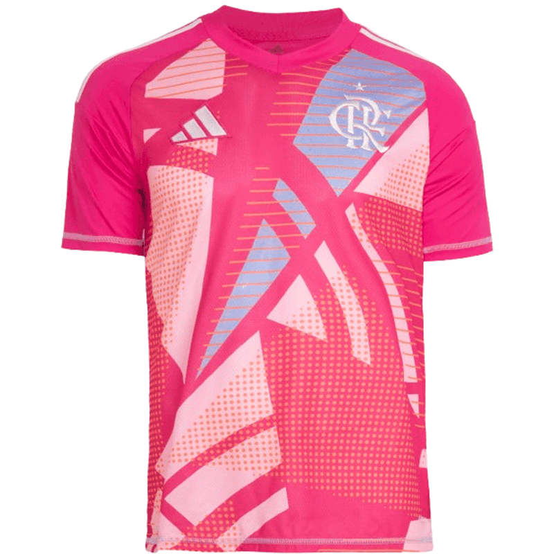 Camisa Flamengo Goleiro Pink 25/26 - Adidas Torcedor Masculina