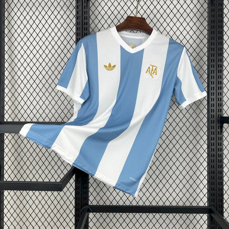 Camisa Seleção Argentina 50 anos 24/25 - Adidas Torcedor Masculina