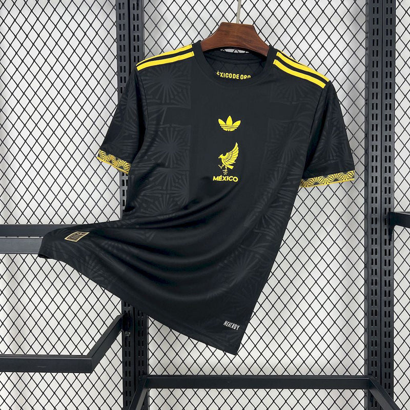 Camisa Seleção México Gold- Black 2025/26 - Adidas Torcedor Masculina