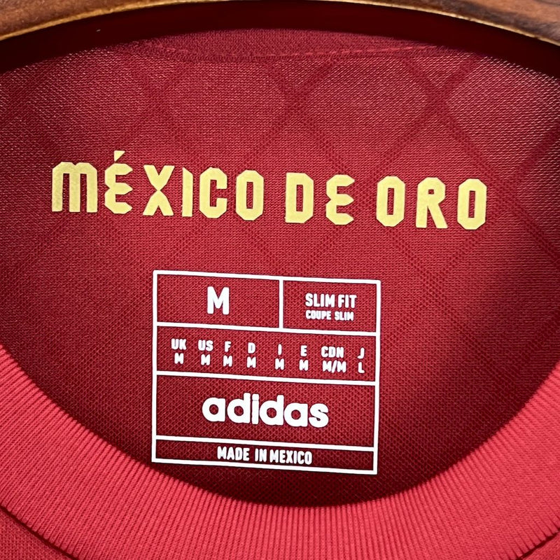 Camisa Seleção México Gold- Red 2025/26 - Adidas Torcedor Masculina