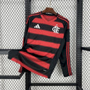 Camisa Flamengo Home 2025/26 - Adidas Torcedor Manga Comprida