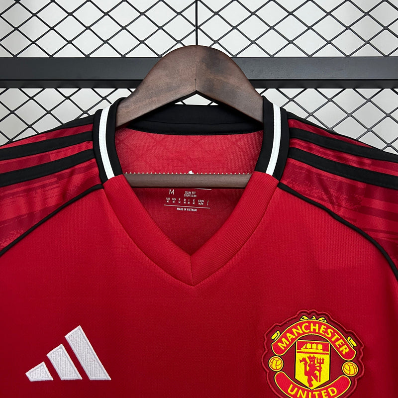 Camisa Manchester United Home 2025/26 - Torcedor Masculina - Lançamento